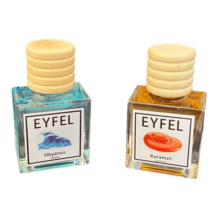 خوشبوکننده خودرو ایفل مدل اقیانوس و کارامل کد Ocean-Caramel حجم 10میلی‌لیتر بسته 2 عددی
